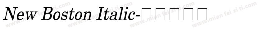 New Boston Italic字体转换
